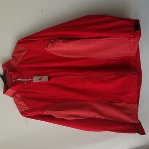Antigua Women's Red Resolve Golf Jacket Long Sleeve full Zip  - 104136
